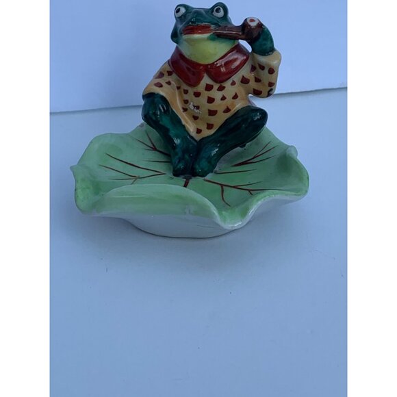 Japan Frog Figure Decor Porcelain Mid-Century Vintage Collectible - Picture 9 of 12